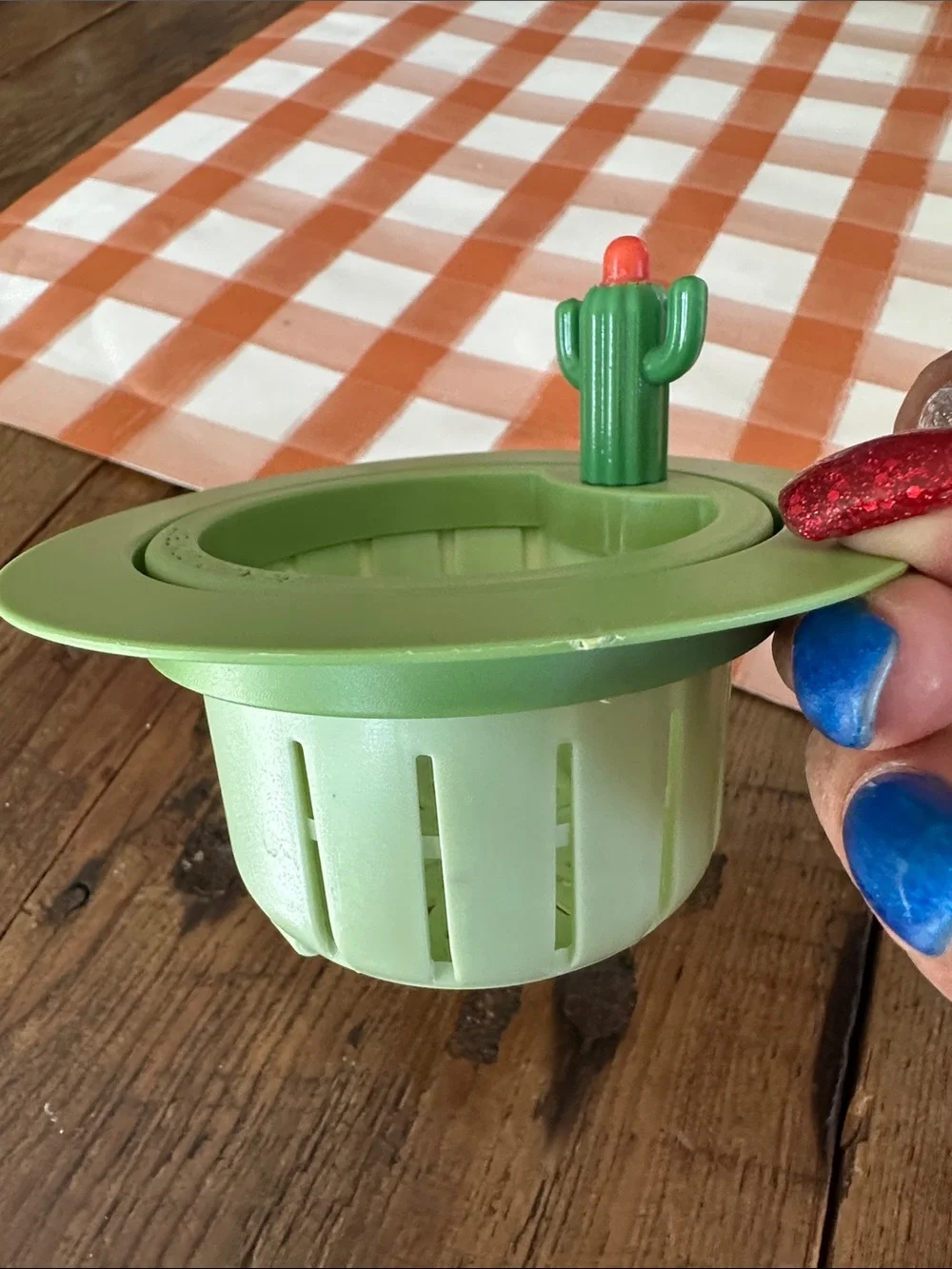 Cactus Sink Strainer - Green